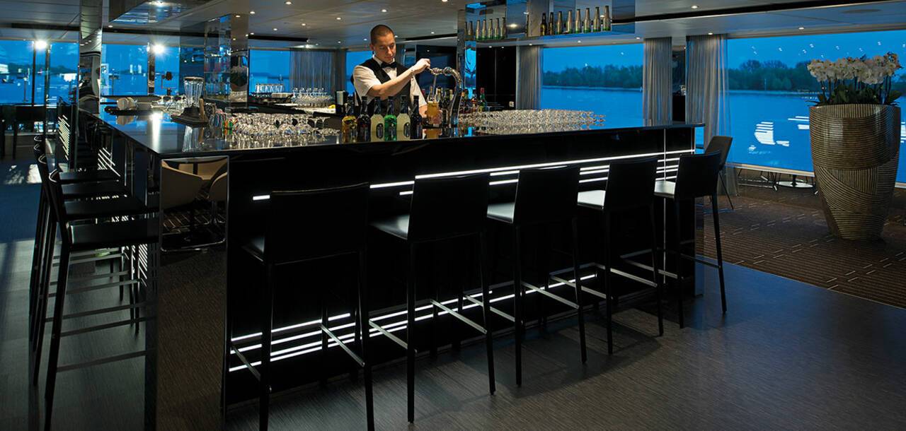 Experience the luxury of Emerald River Cruises Cit International Forum